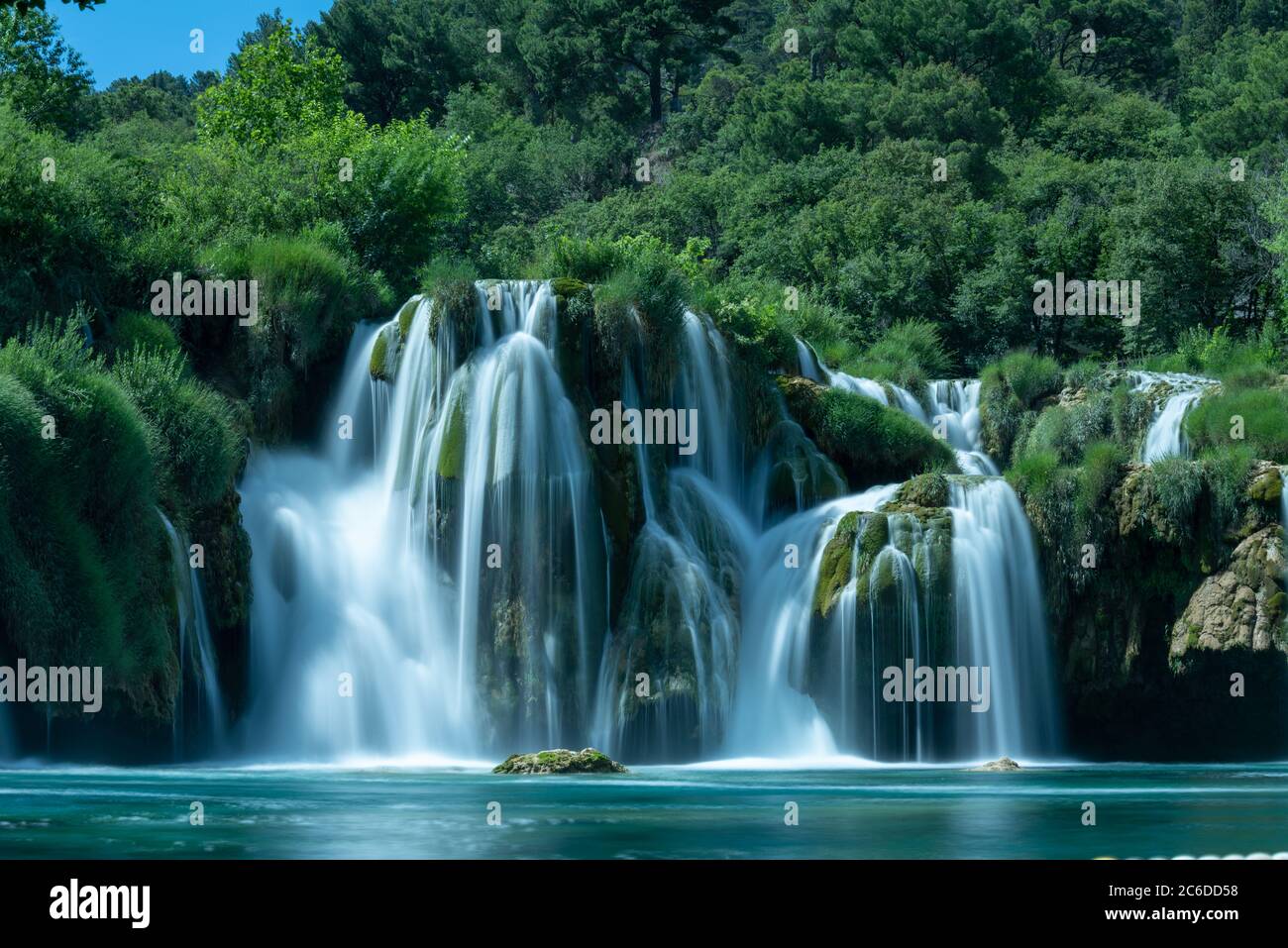 CHUTES D'eau DE KRKA en Croatie Banque D'Images