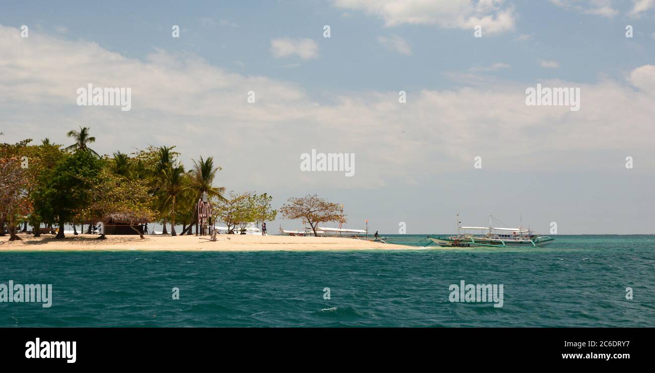 Île de Cowrie. Baie Honda. Puerto princesa. Palawan. Philippines Banque D'Images