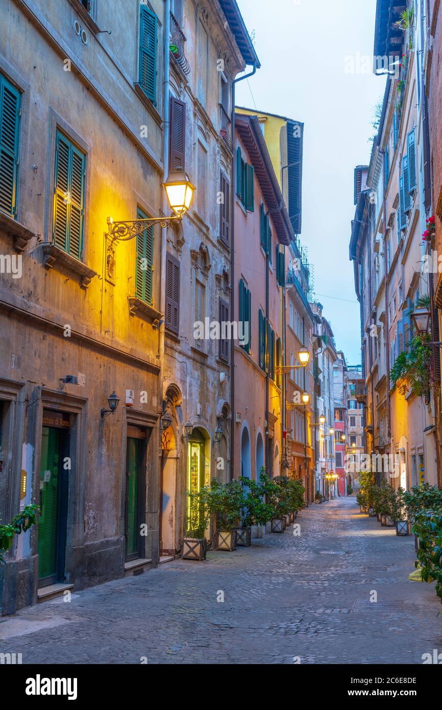 L'Italie, Lazio, Rome, le Ponte, Via dei Coronari Banque D'Images