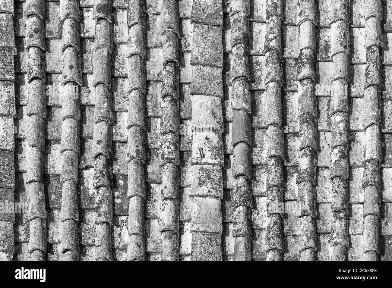 Italie, Latium, Rome, Ponte, tuiles de toit Banque D'Images