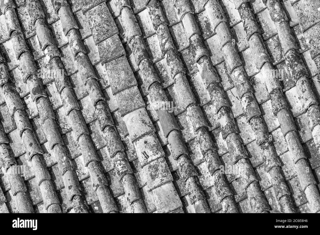 Italie, Latium, Rome, Ponte, tuiles de toit Banque D'Images