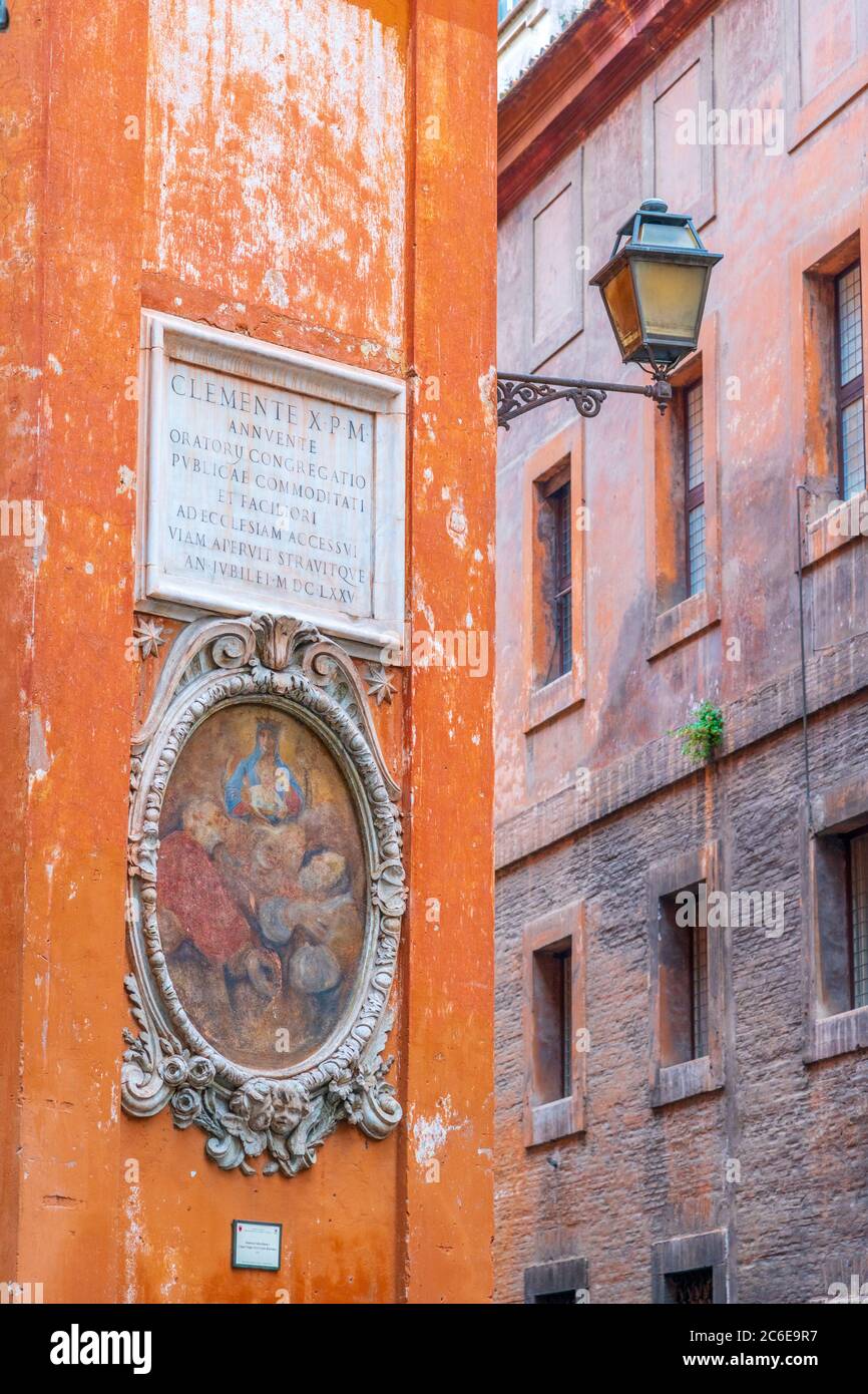 Italie, Latium, Rome, Ponte, via della Chiesa Nuova Banque D'Images
