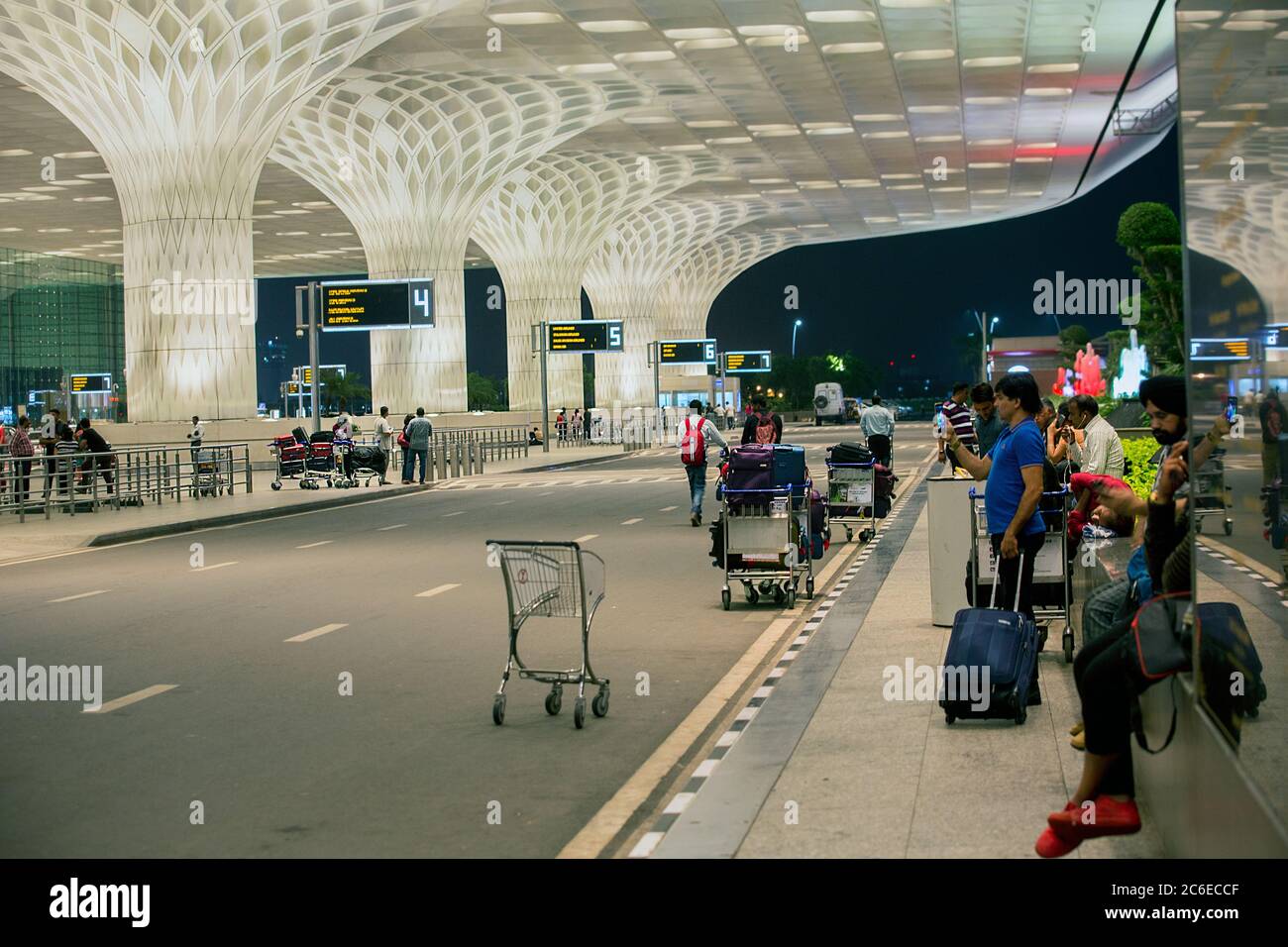 Nouveau terminal Mumbai, Maharashtra, Inde terminal 2, aéroport international de Mumbai, terminal international de chathrapati sivaji Banque D'Images