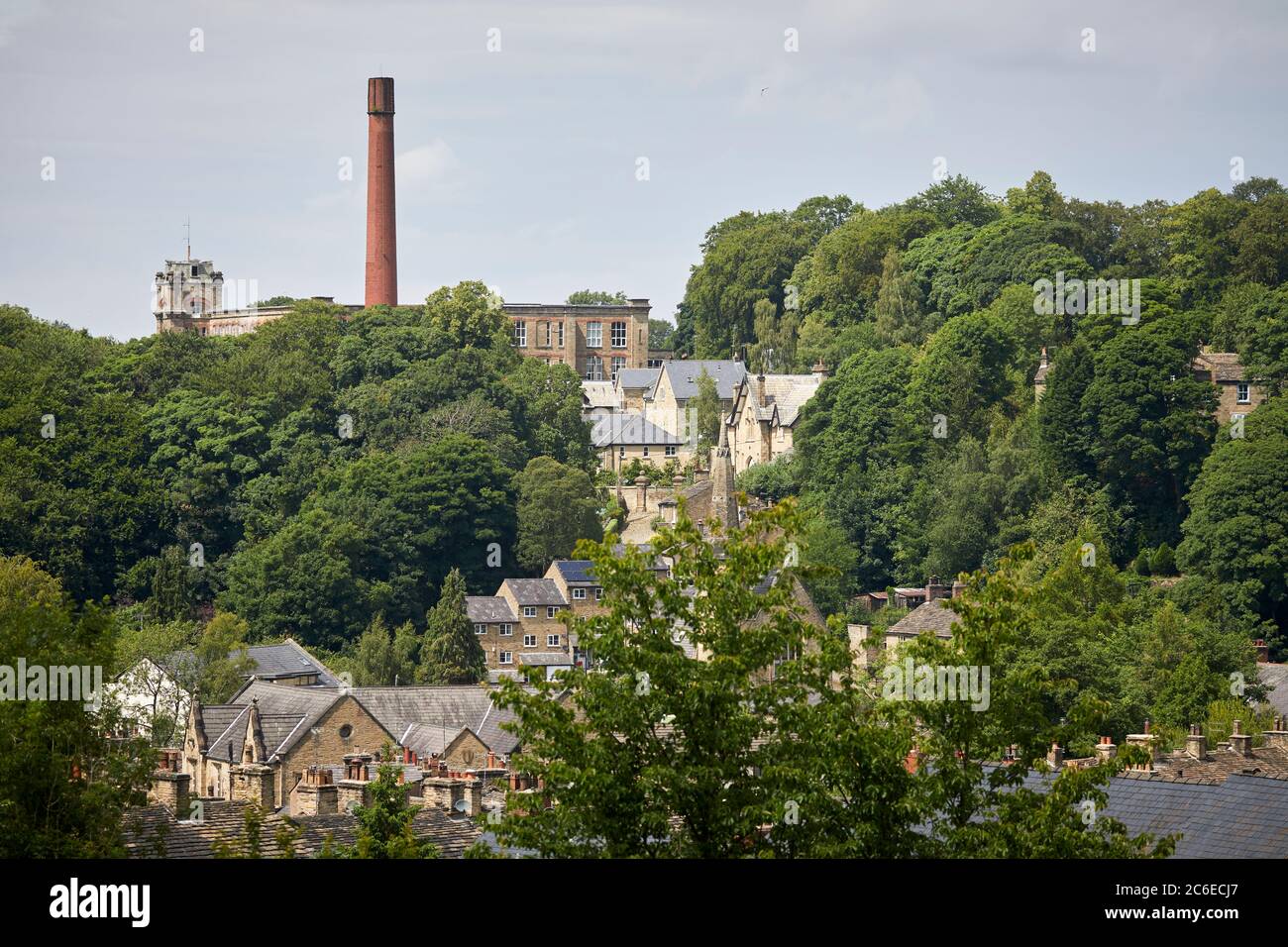 Ville de Bollington, dans le Cheshire Clarence Mill, près de Macclesfield, ancien moulin à coton Banque D'Images