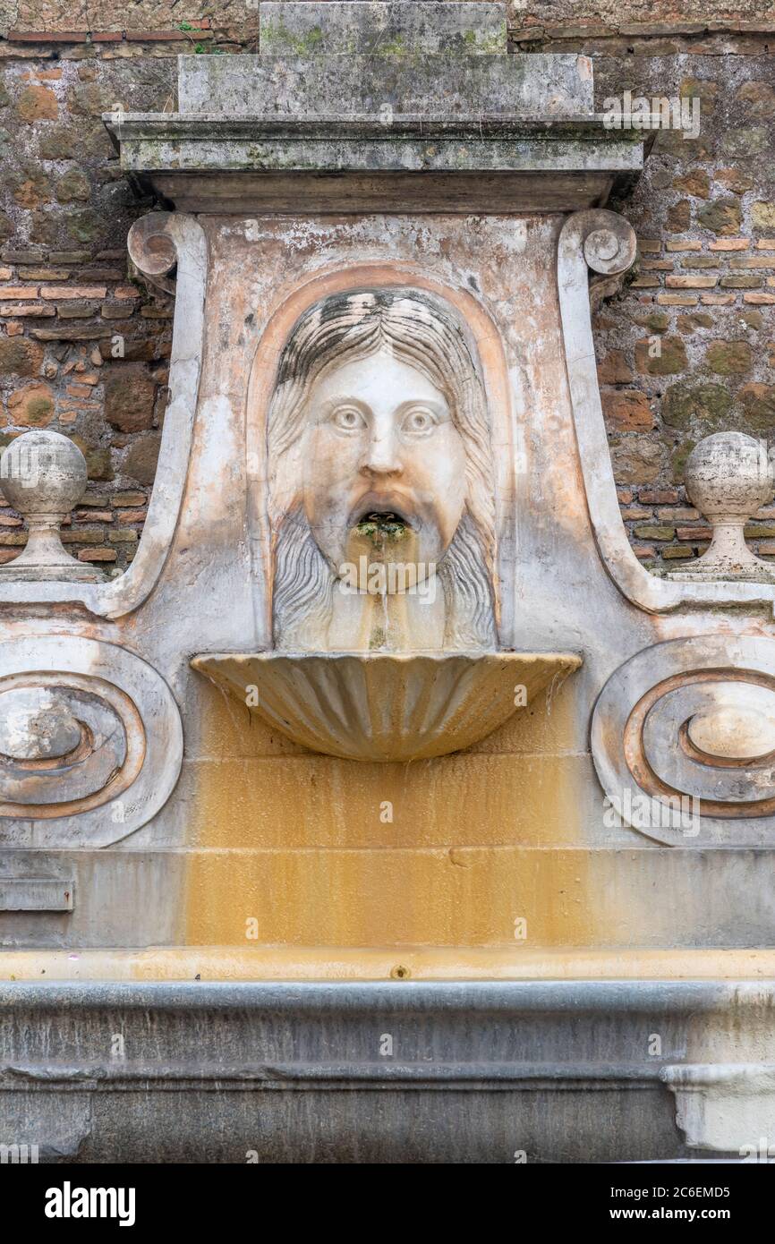 Italie, Latium, Rome, Regola, Fontana del Macherone Banque D'Images