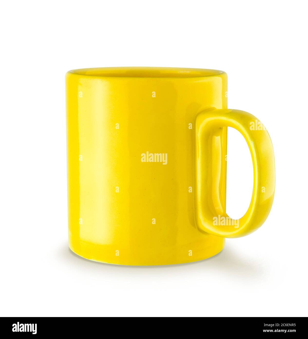 Mug jaune Banque D'Images