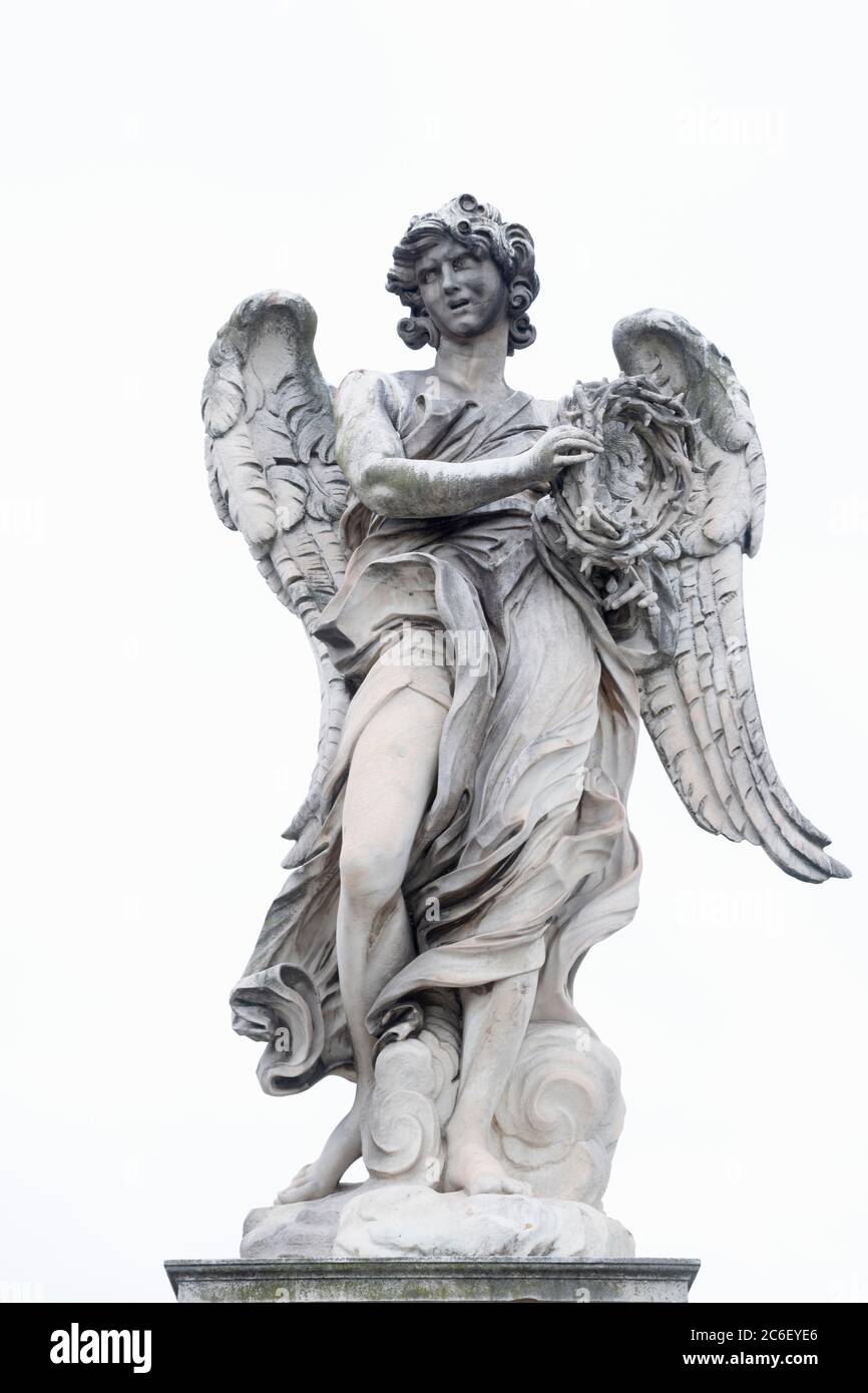 L'Italie, Lazio, Rome, le Ponte Sant'Angelo Banque D'Images