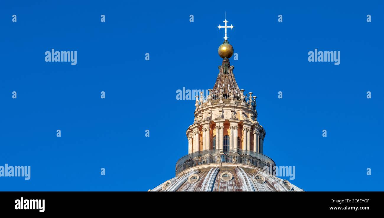 L'Italie, Lazio, Rome, le Vatican, la Place Saint Pierre, la Basilique St Pierre Banque D'Images