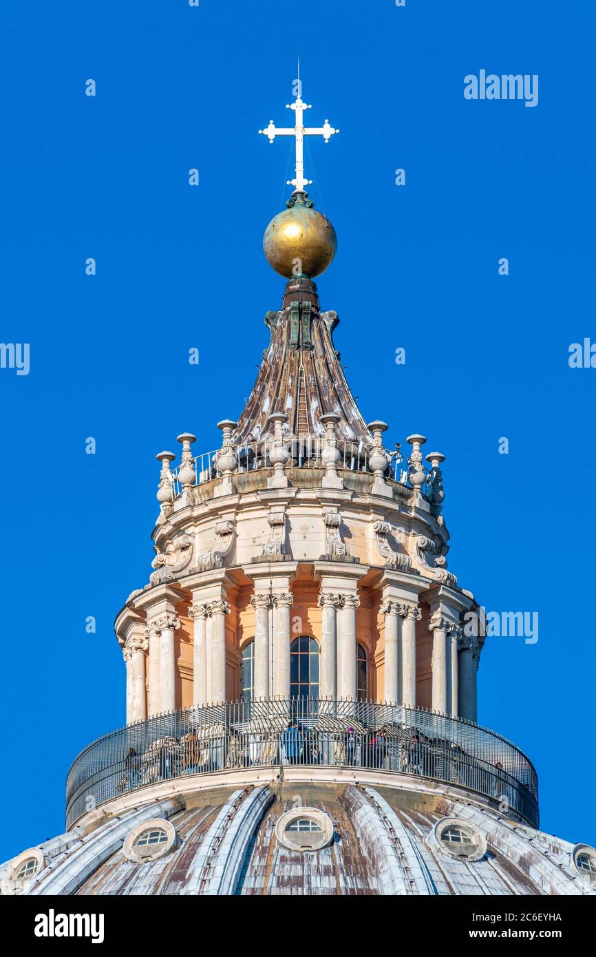 L'Italie, Lazio, Rome, le Vatican, la Place Saint Pierre, la Basilique St Pierre Banque D'Images