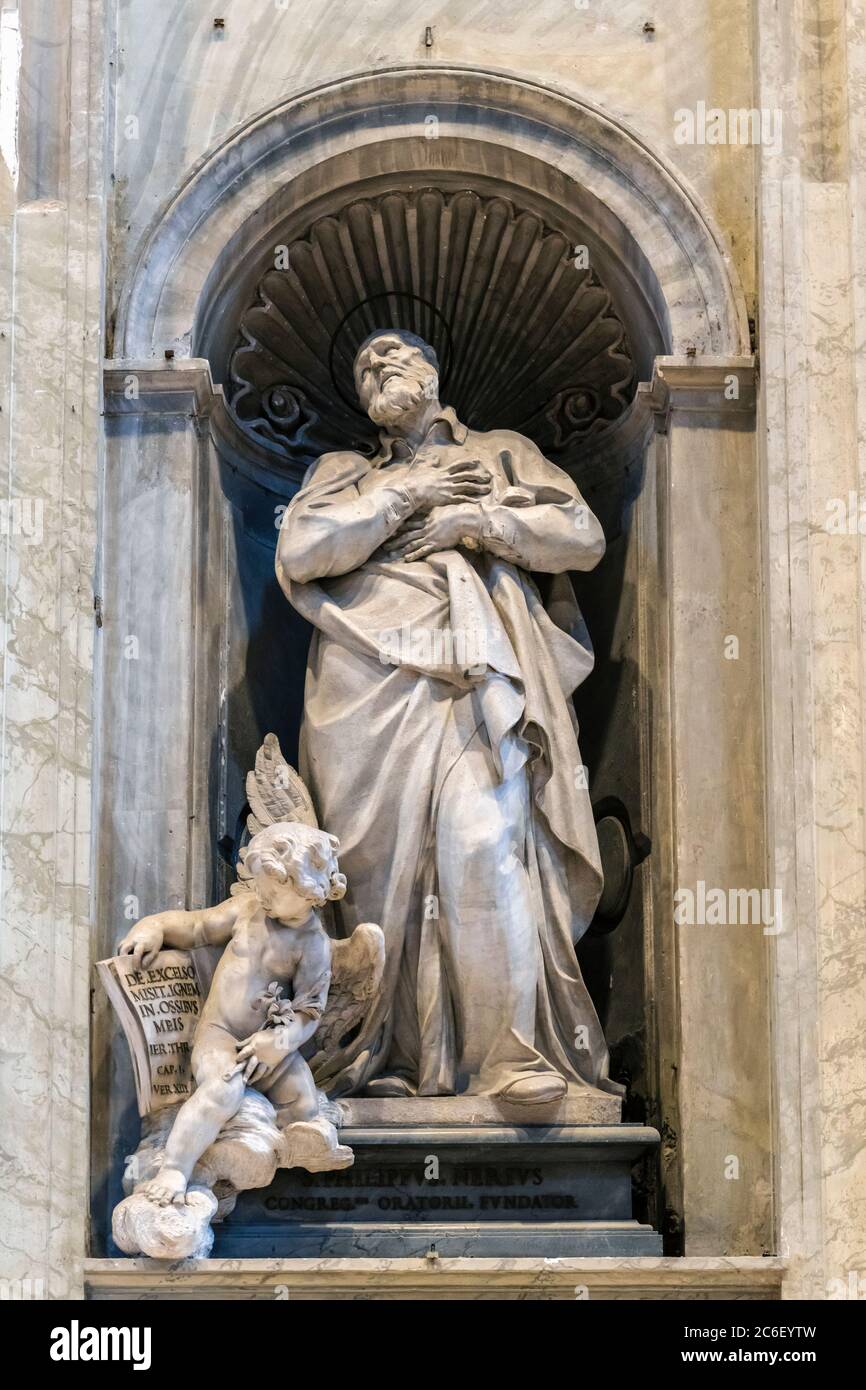 L'Italie, Lazio, Rome, le Vatican, la Basilique St Pierre Banque D'Images