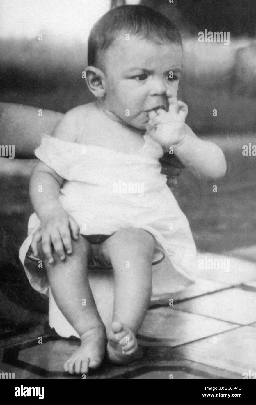 Un bébé Che Guevara dans ses premières années en Argentine Banque D'Images