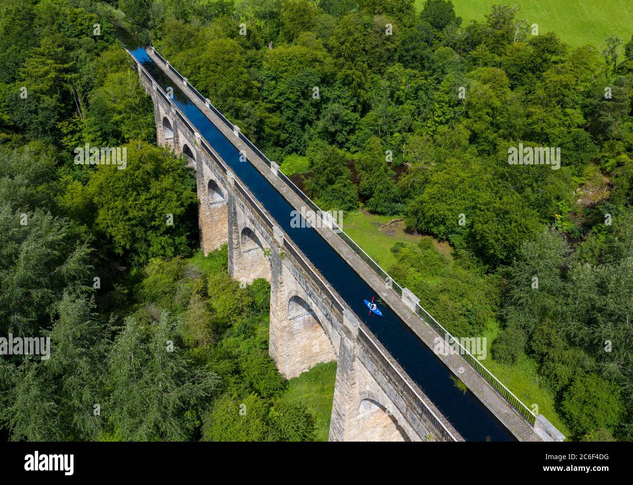 L'Aqueduct Avon Muiravonside Country Park.The Avon Aqueduct est un Aqueduct navigable qui porte le canal Union au-dessus de la rivière Avon près de Linlithgow Banque D'Images