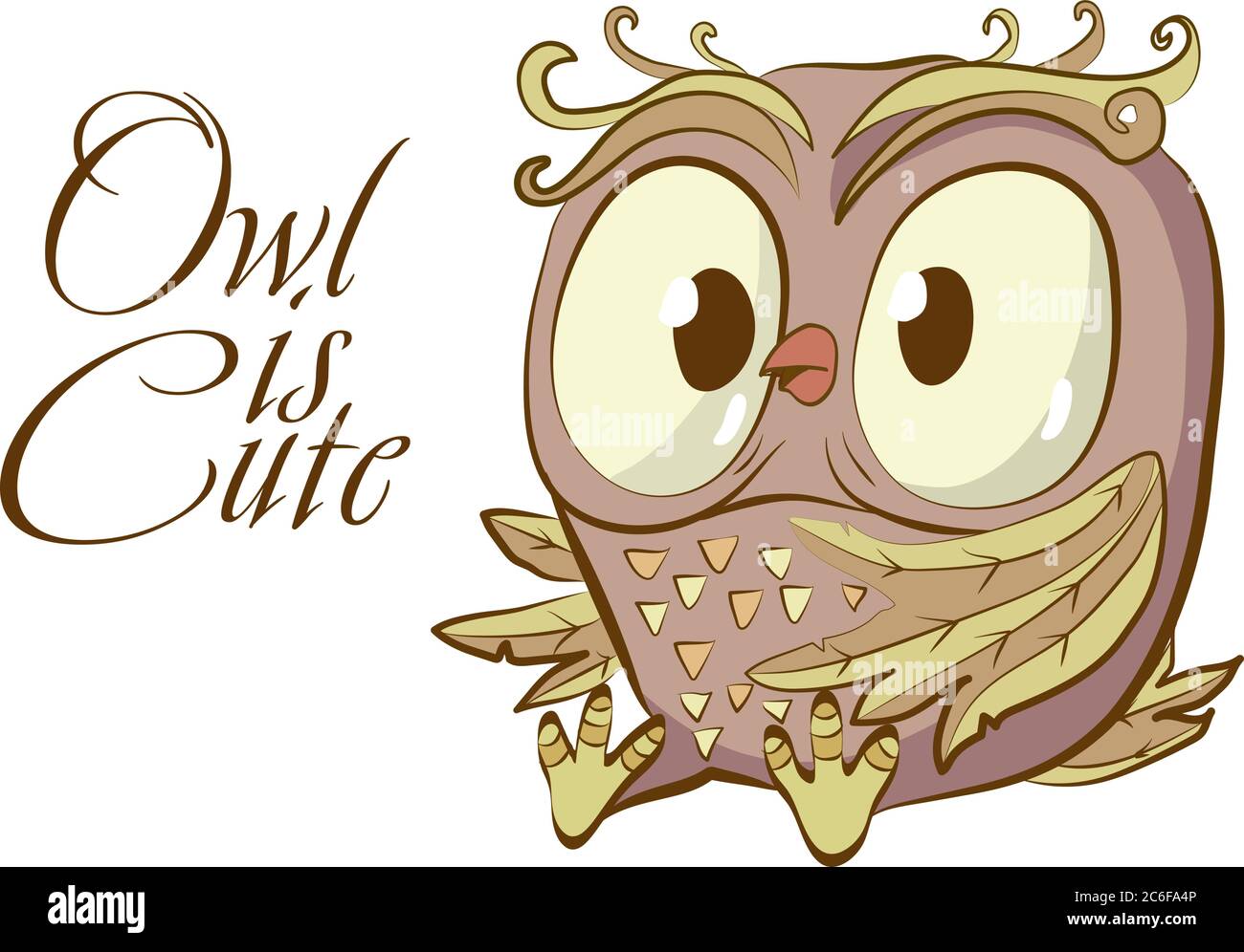 Chouette dessin Banque d'images vectorielles - Alamy