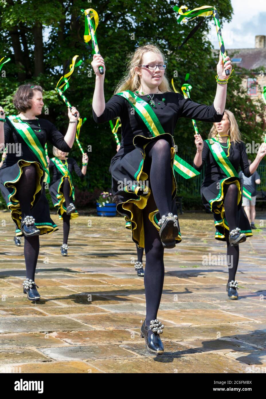 Le Flagcrackers Day of Dance à Skipton Banque D'Images