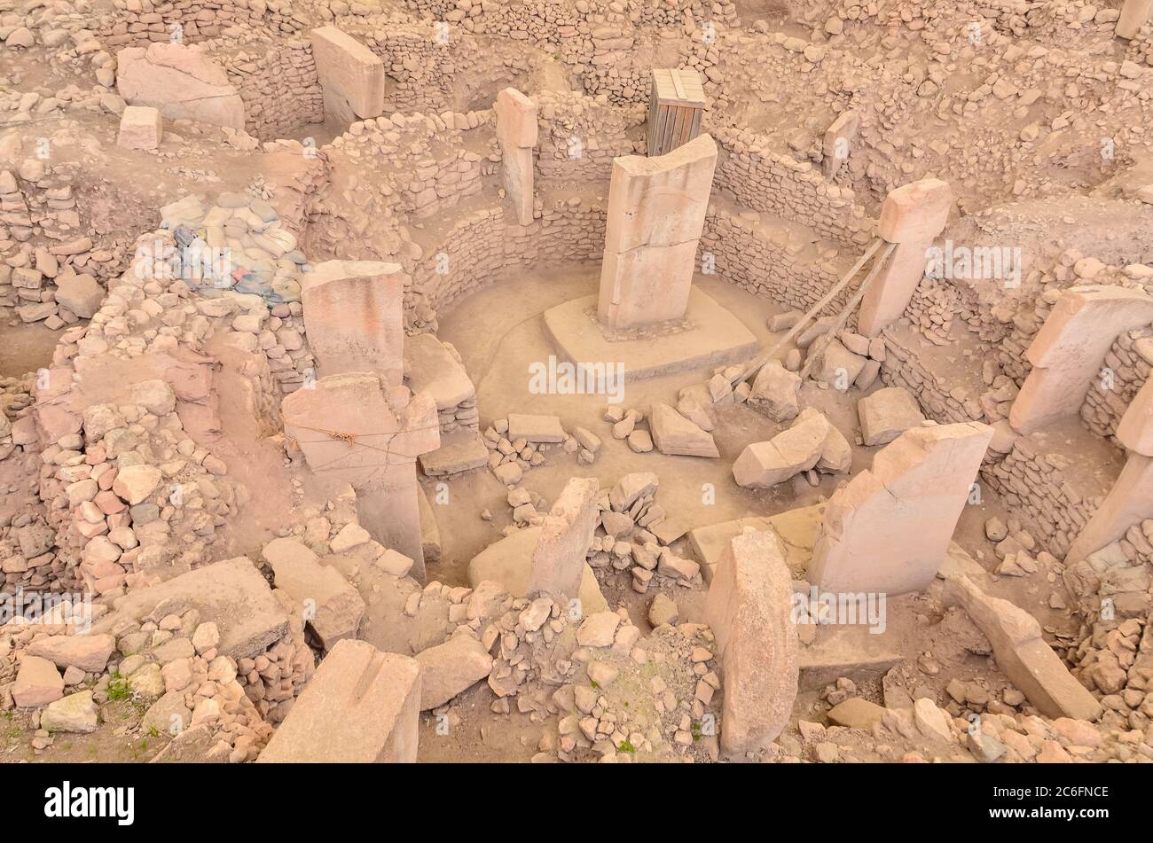 Les vestiges d'un ancien sanctuaire néolithique construit sur une