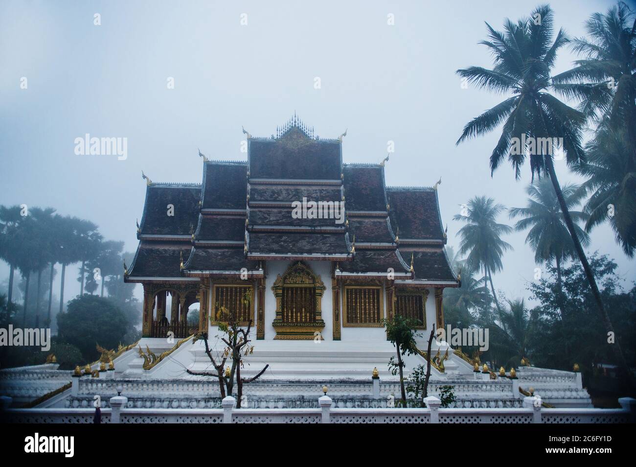 Haw Pha Bang temple à Luang Prabang, LOAS, Asie du Sud-est Banque D'Images