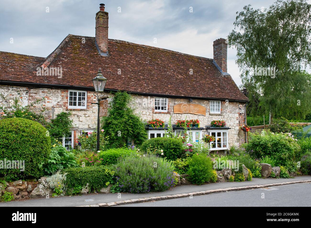 La boutique de henge à Avebury, Wiltshire, Angleterre Banque D'Images