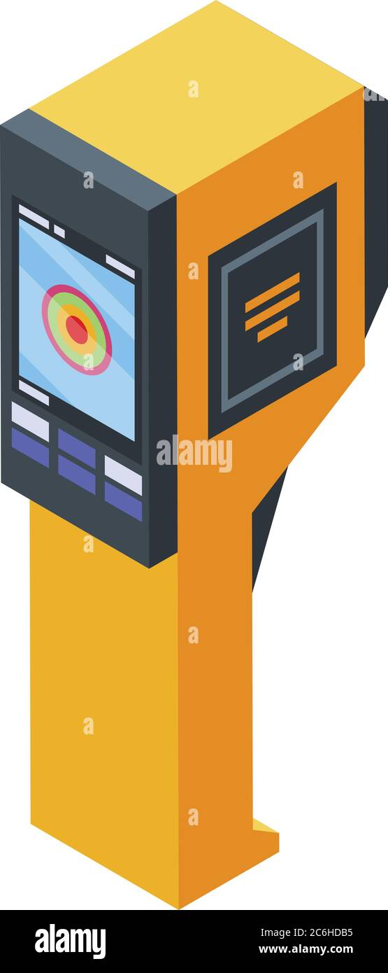 Icône de caméra infrarouge, style isométrique Illustration de Vecteur