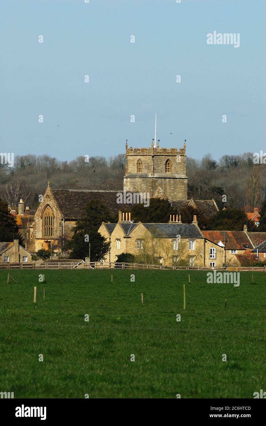 Portrait du village de Milborne Port, Somerset, Royaume-Uni Banque D'Images