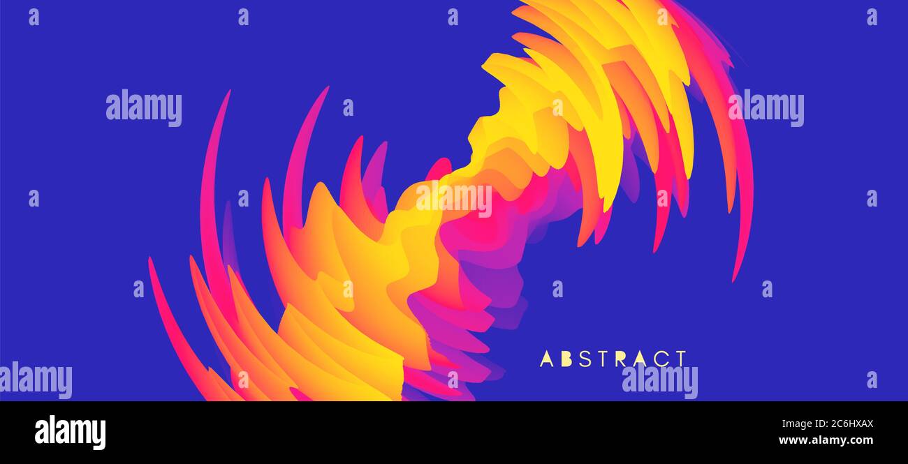 Résumé fond ondulé avec effet dynamique. Vector illustration. Peut être utilisé à des fins de publicité, de commercialisation, de présentation. Illustration de Vecteur