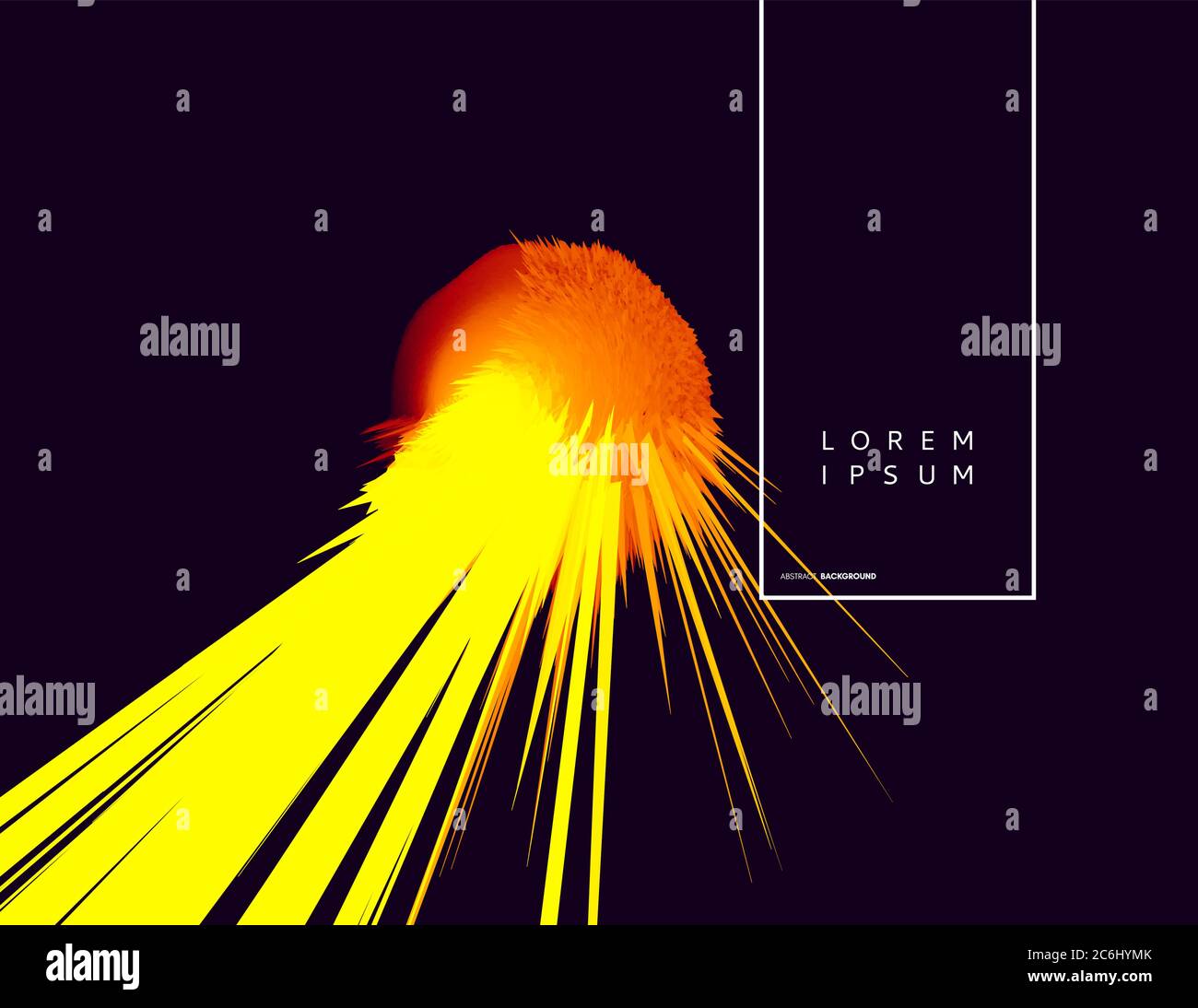 Arrière-plan avec l'explosion de rayons. Abstract vector illustration avec effet dynamique. Modèle de conception de la couverture. Peut être utilisée pour la publicité, marketing et communication Illustration de Vecteur