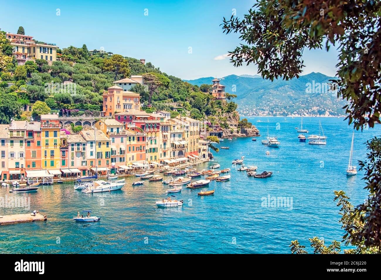 Village de Portofino sur la riviera italienne Banque D'Images