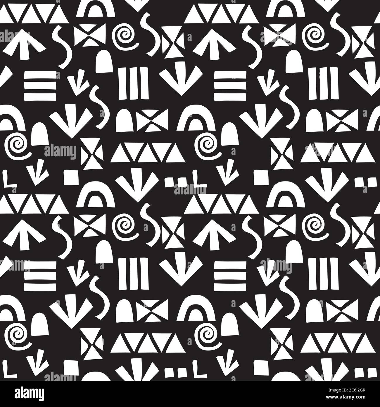Motif vectoriel de symbole sans couture Illustration de Vecteur