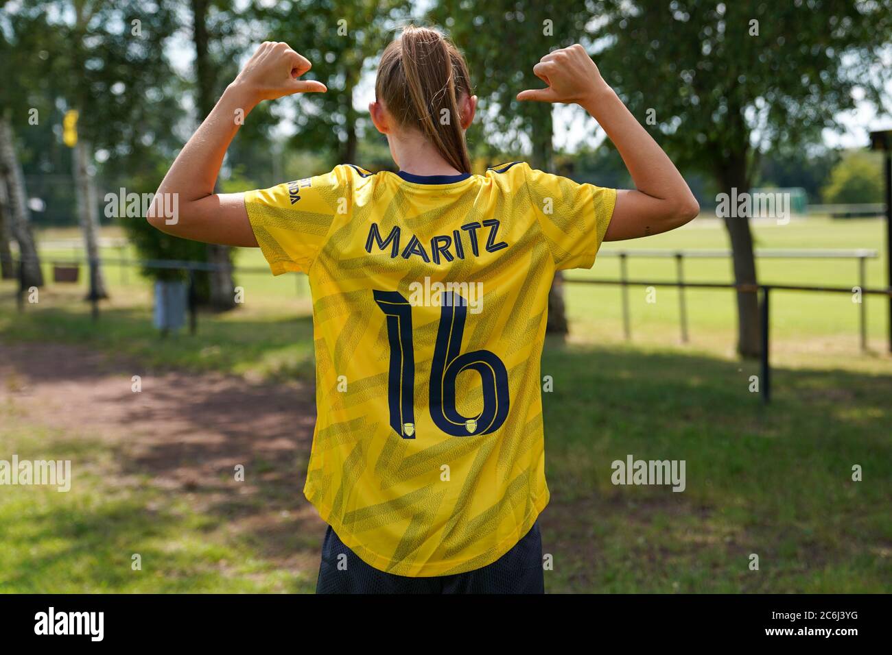 Arsenal Women FC annonce à Londres, Angleterre la signature de Noelle Maritz - Suisse nationale et anciennement VfL Wolfsburg - le vendredi 10 juillet 2020. (Photo officielle du club prise à Wolfsburg, Allemagne par Daniela Porcelli/Sports Press photo) Daniela Porcelli/SPP Banque D'Images