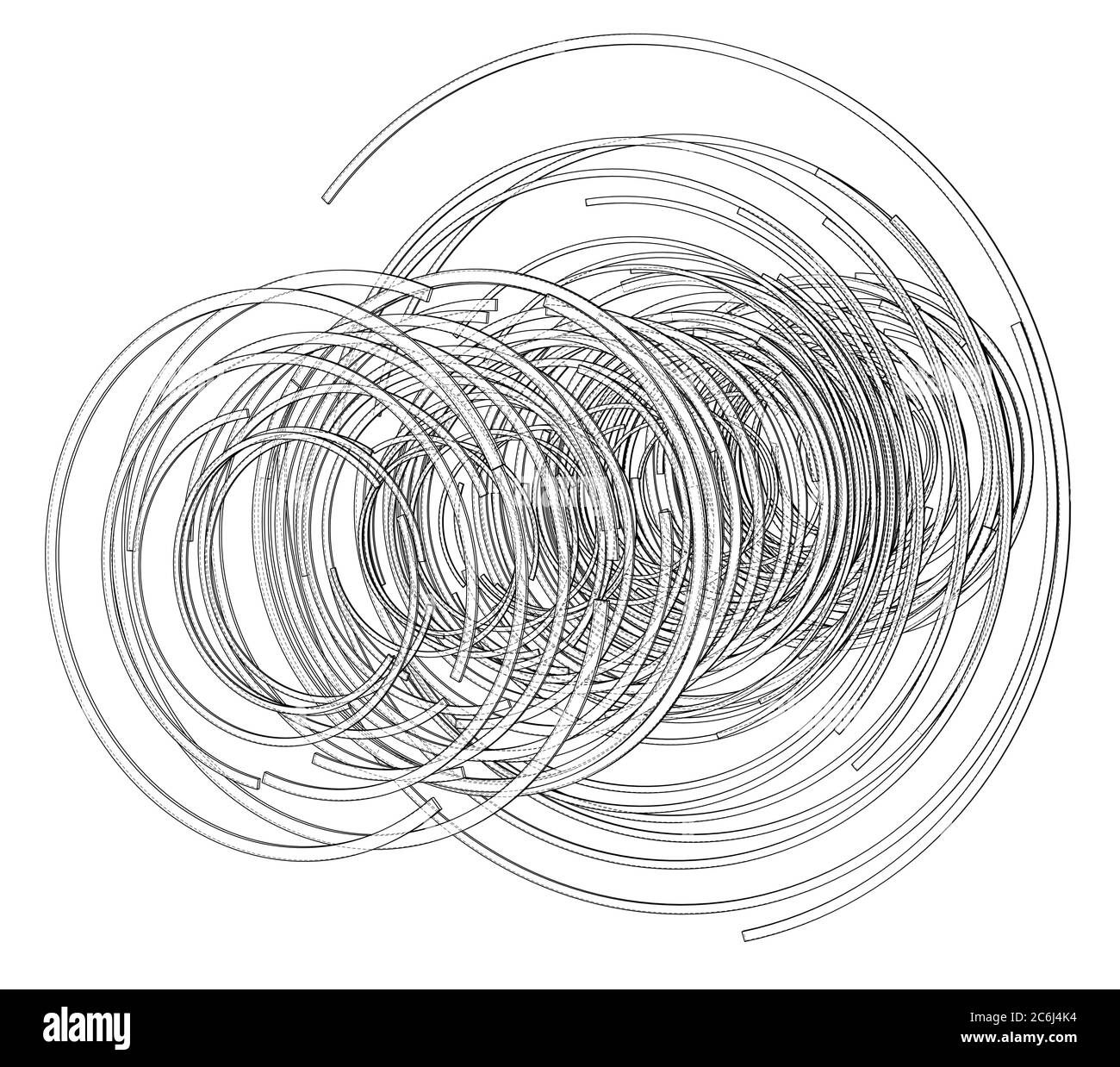 Objet HUD futuriste abstrait Banque D'Images