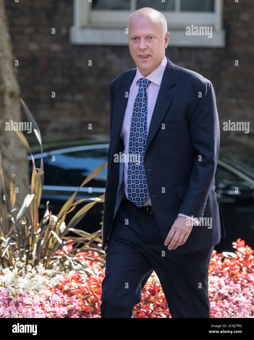 Chris Grayling, secrétaire d'État aux Transports, politicien du Parti conservateur britannique, Downing Street, Londres, Angleterre, Royaume-Uni Banque D'Images