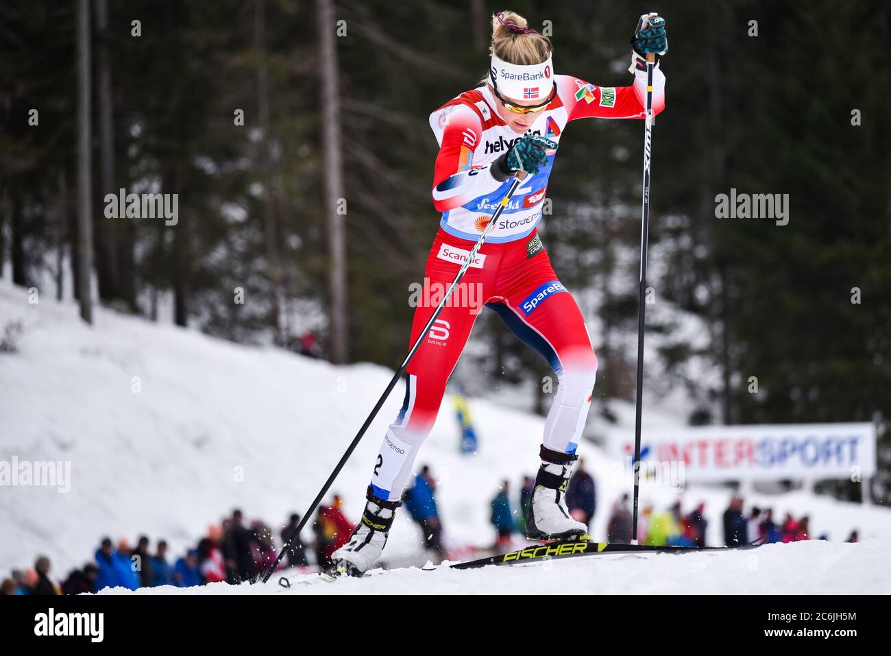 THERESE JOHAUG DE NORVÈGE aux Championnats du monde nordique FIS 2019, Seefeld, Autriche. Banque D'Images
