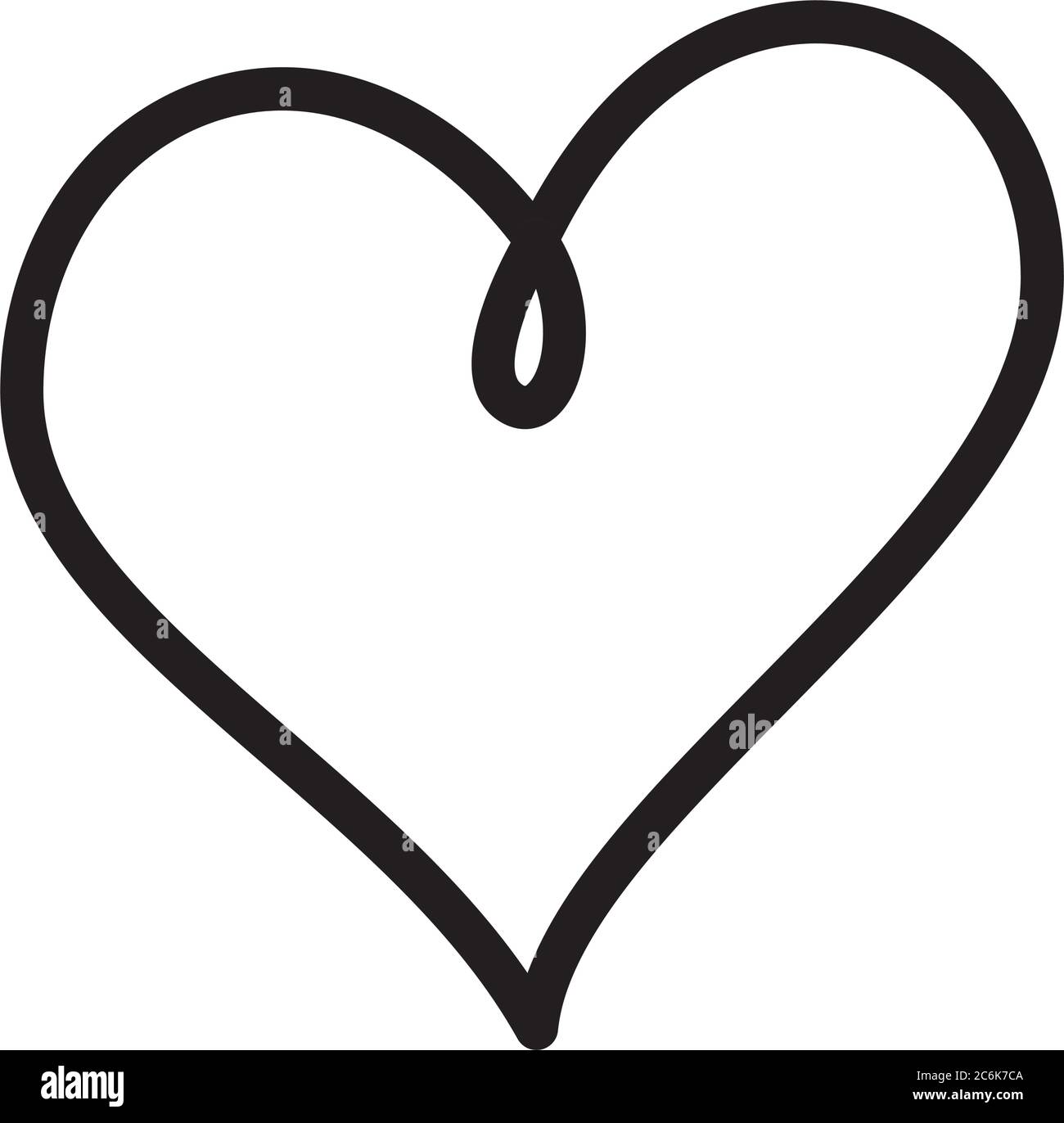 Coeur style silhouette de conception icône de l'amour passion et thème romantique illustration vectorielle Illustration de Vecteur