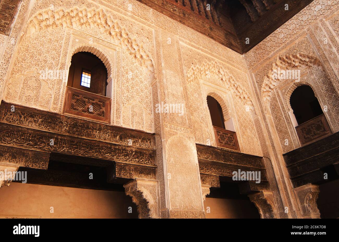 medersa, Medersa Bou Inania, Fès, Maroc Banque D'Images