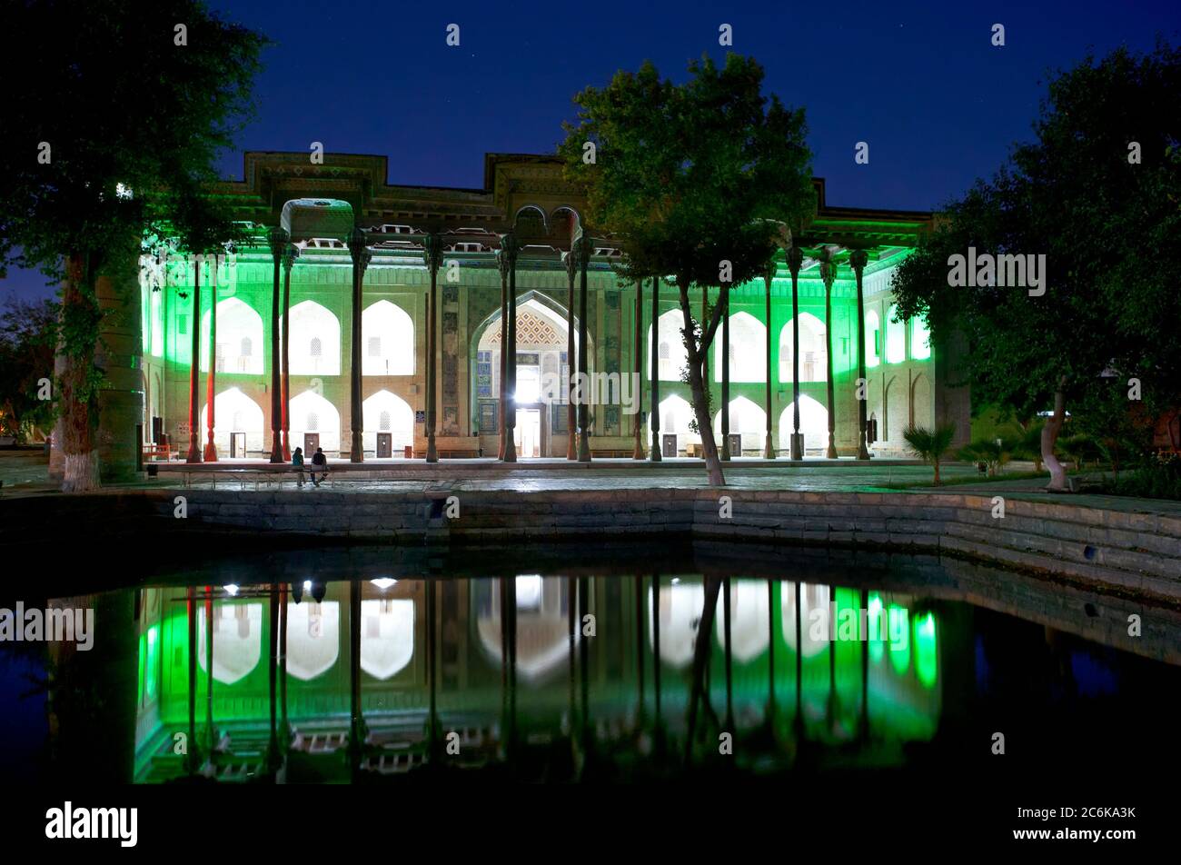 vendredi mosquée Bolo-Hauz à Boukhara, Ouzbékistan Banque D'Images