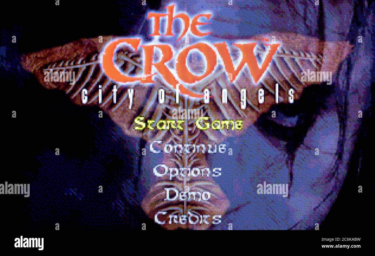 The Crow City of Angels - Sony PlayStation 1 PS1 PSX - usage éditorial uniquement Banque D'Images