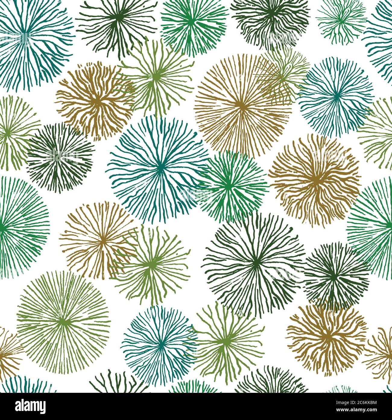 Motif sans couture avec structures et éléments floraux abstraits. Illustration vectorielle. Illustration de Vecteur