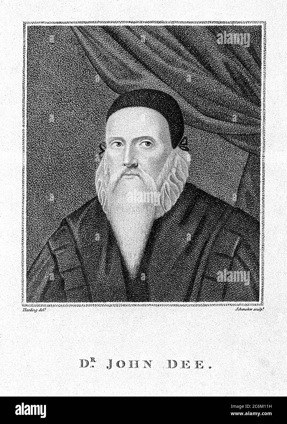 1590 c, GRANDE-BRETAGNE : l'occultiste britannique, l'Alchimiste et le spiritiste moyen JOHN DEE ( 1527 - 1608 ). Il est surtout connu pour travailler avec Sir Edward Kelley ( 1555 - 1597 ) dans ses recherches magiques . Portrait gravé par Schencker après Harding , pubblické en 1842. - ALCHIMIE - ALCHIMIE - ALCHIMIA - ALCHIMISTA - MEDIUM - SEDOTE SPIRITCHE - Medianità - Spiritualiste - OCCULTO - OCCULTIMISTA - OCCULTE - MAGIA - MAGICIEN - PARAPSICOLOGIA - Pitra filasiliste - Pierre du philosophe - PALRAO - PALCOLOCOLOGAL - POTH - POTISTA - POTHO - POTHOTHOTHITH - POTHOTHY - POTHOTHOTHOTHITHITHIT rritrato - gravure - incisione - Banque D'Images