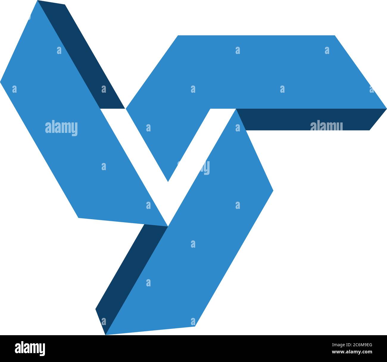 Lettre V triangulaire Illustration de Vecteur