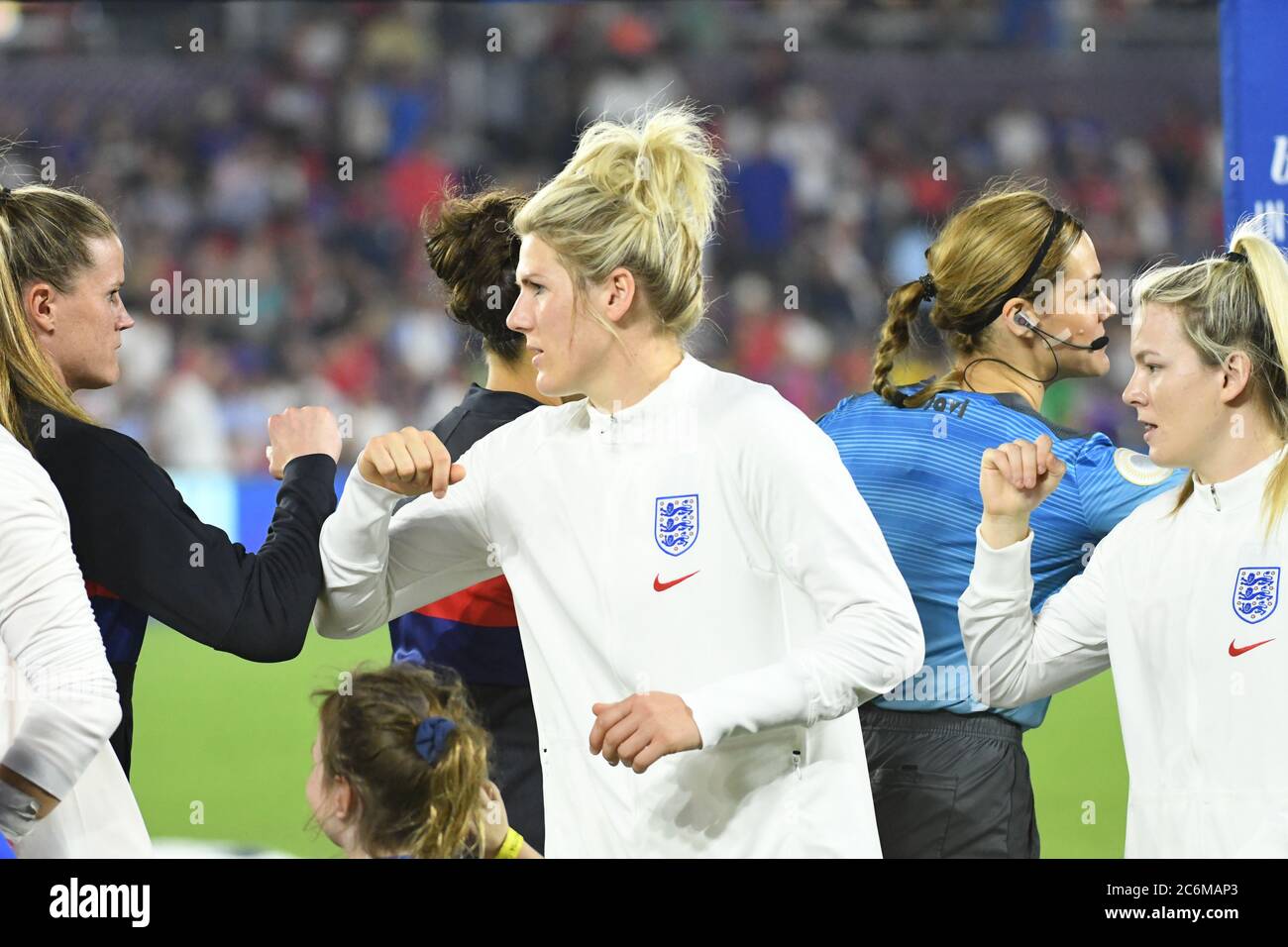 L'Espagne contre le Japon au stade Orlando City à Orlando en Floride pendant le tournoi She Believe. Crédit photo : Marty Jean-Louis Banque D'Images