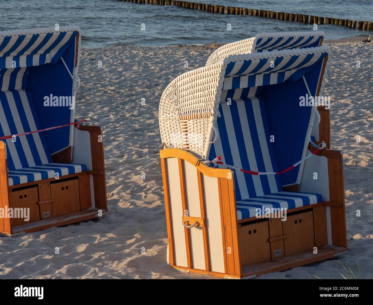 soirée d'été à la plage Banque D'Images