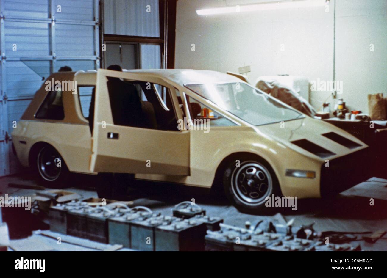 Voiture électrique 1976 John H. Glenn Research Center de Lewis Domaine. Banque D'Images