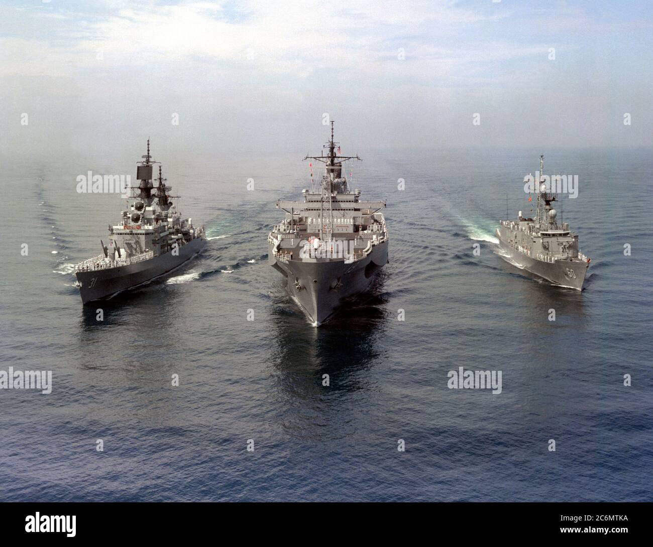 Nous 7ème flotte phare uss blue ridge lcc 19 Banque de photographies et ...