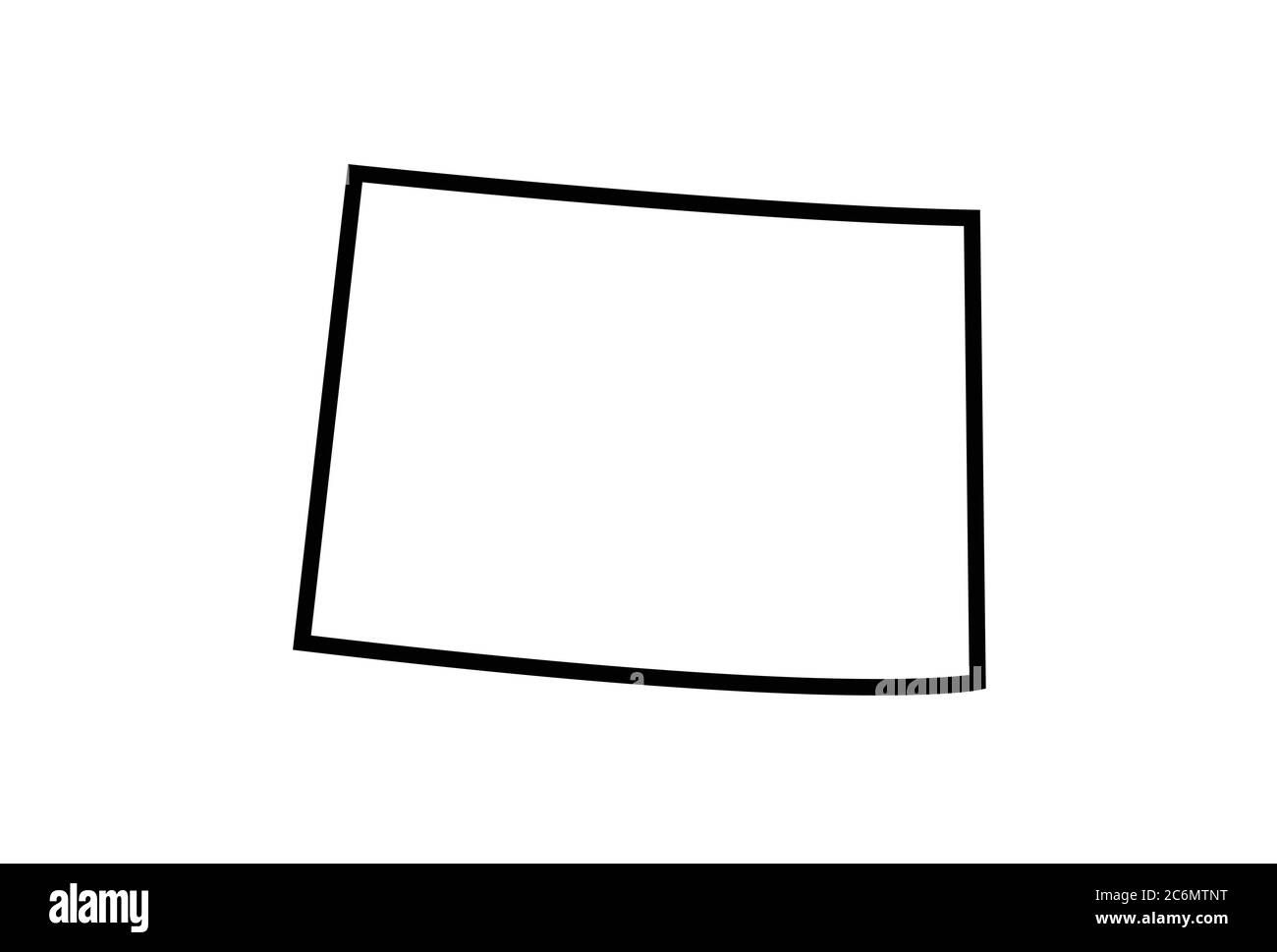 Carte du Colorado illustration vectorielle de l'état américain Illustration de Vecteur