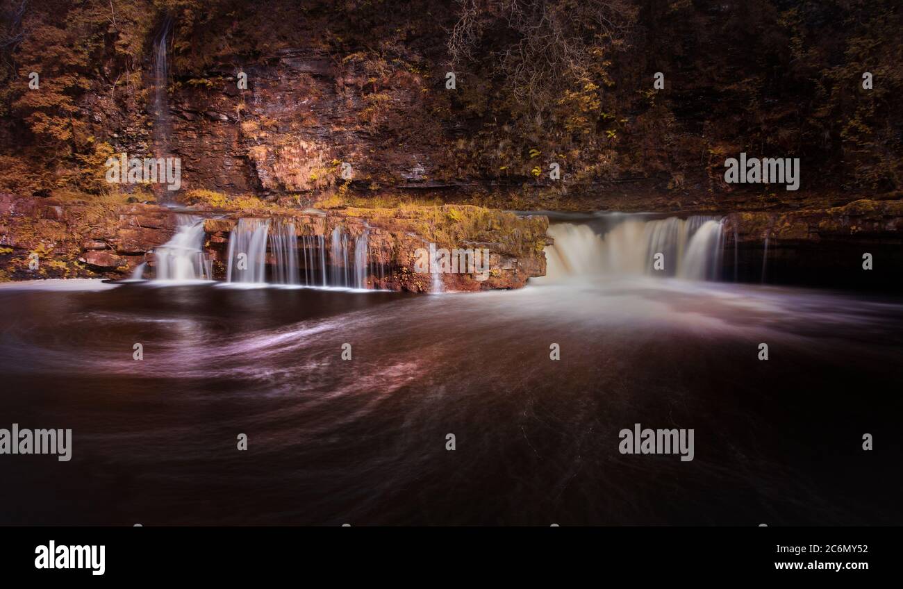 Cascade de la rivière Tawe Banque D'Images