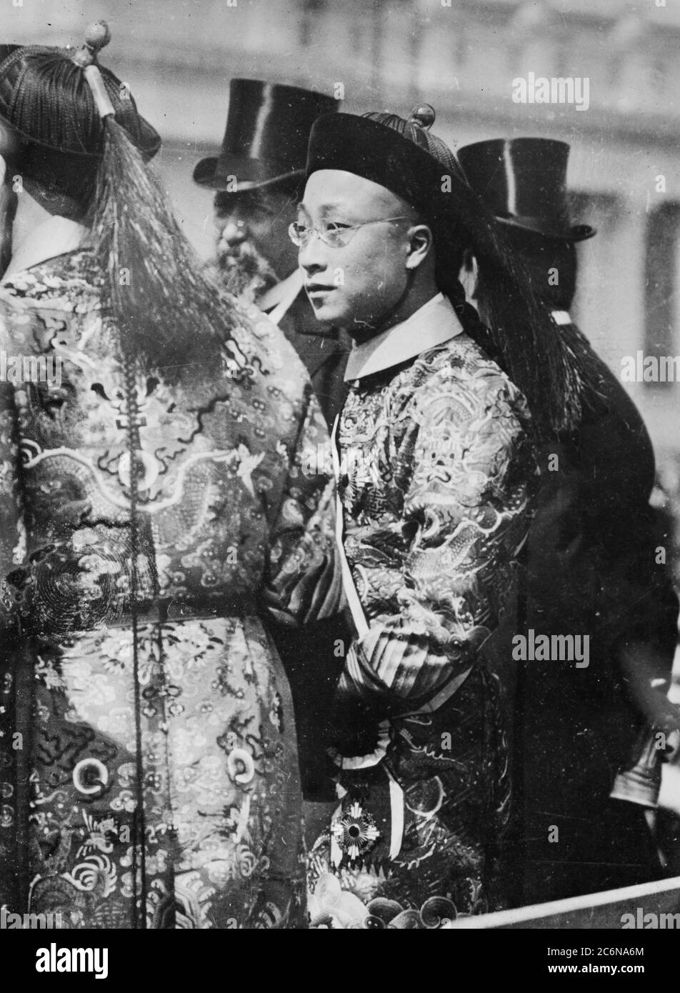 Pu LUN, neveu de l'empereur chinois, lors d'une de ses visites aux Etats-Unis ca. 1915 Banque D'Images