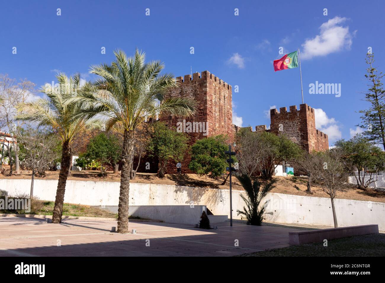 Le château de Silves est UN monument national portugais la meilleure fortification mauresque à la presse au Portugal Silves est dans le Portugal du sud de l'Algarve Banque D'Images