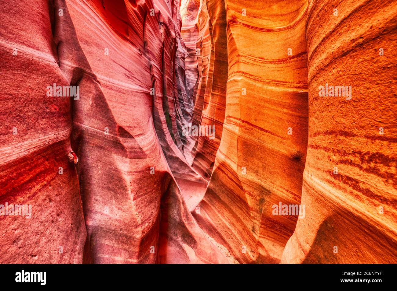 Hidden Slot Canyon dans la terre de Grand Staircase Escalante National Monument, Utah, États-Unis Banque D'Images