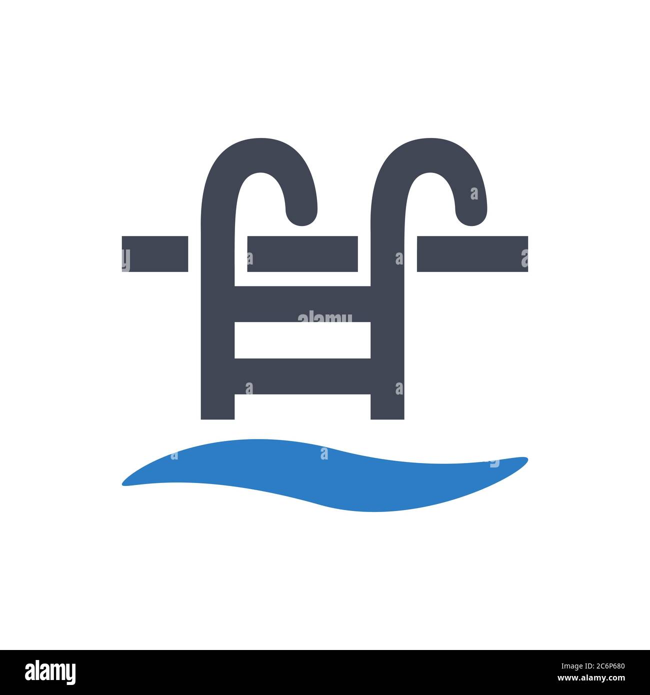 L'icône de piscine Banque D'Images