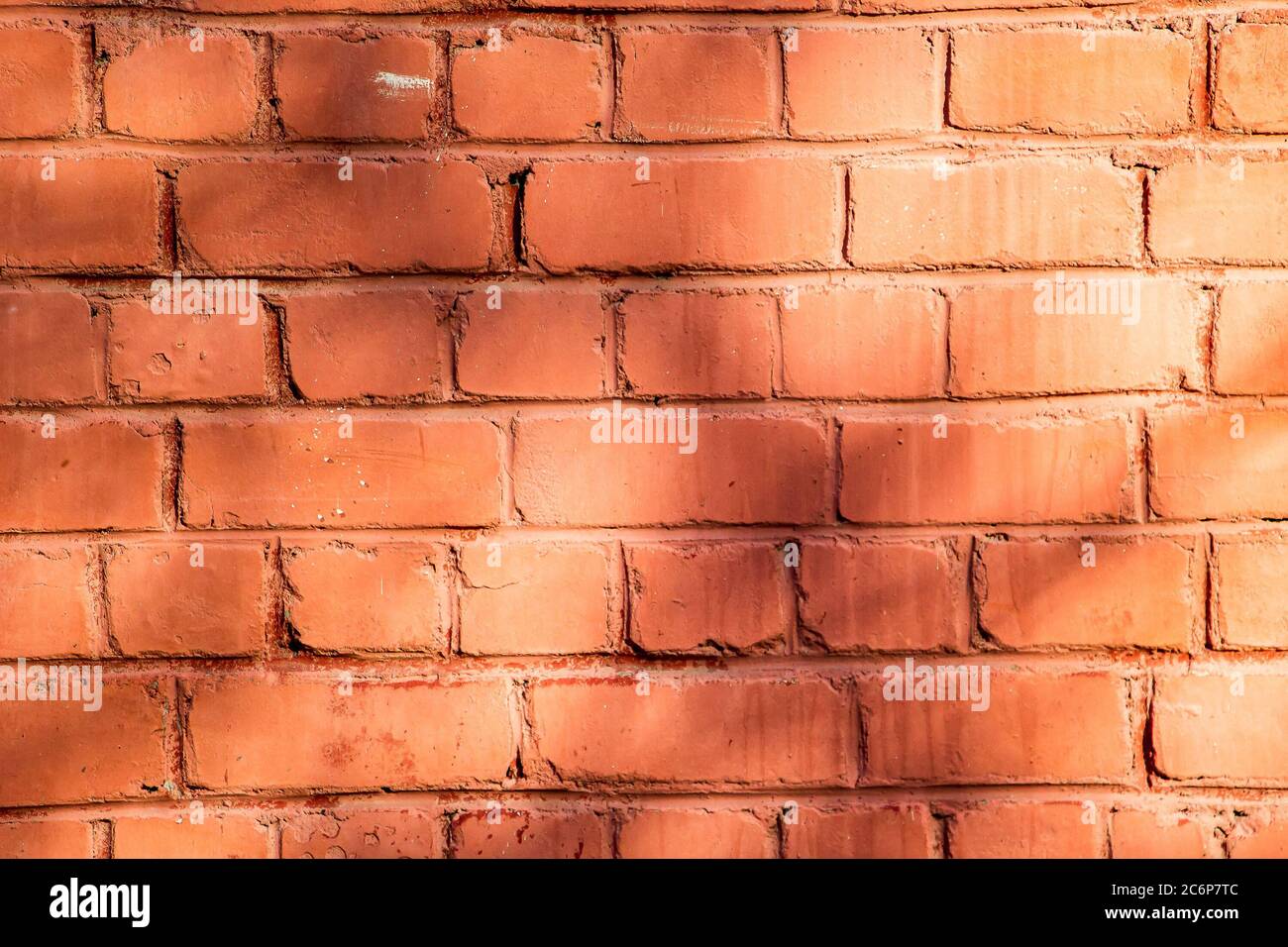 Mur en brique orange, texture pour le design Banque D'Images
