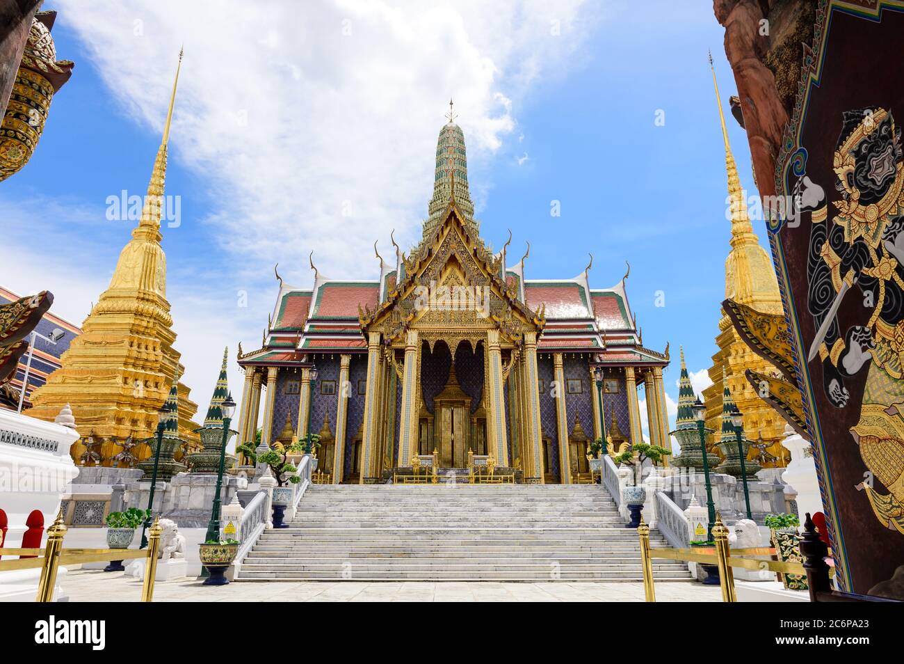 Wat Phra Kaeo ou temple du bouddha d'Émeraude Banque D'Images